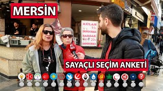 MERSİN SAYAÇLI SEÇİM ANKETİ 2024 Mersinde Bir Parti ÇoK Önde [upl. by Inohs512]