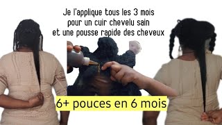 Jai fait ceci et mes cheveux ont grandi de 6 pouces en 6 moisComment tripler la pousse des cheveux [upl. by Pros]