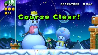 New Super Luigi U Deluxe Playthrough Part 4 Frosted Glacier [upl. by Ahsilad155]