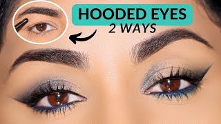 Why These 2 Techniques on HOODED eyes is better than winged Eyeliner [upl. by Stamata368]