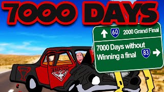 How the Essendon Bombers failed to win a final in 7000 Days  Road to 7000 [upl. by Aical359]