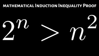 Inequality Mathematical Induction Proof 2n greater than n2 [upl. by Slavic187]