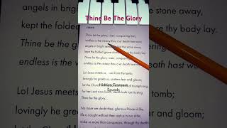 Thine Be The Glory Hymn Lyrics shorts acapella lyrics viral [upl. by Maloy]