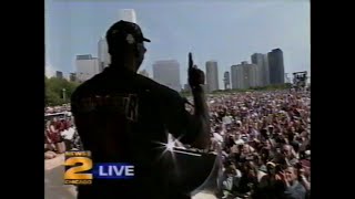 1998 Chicago Bulls quotLast Dancequot Celebration live in Grant Park Chicago [upl. by Heer]