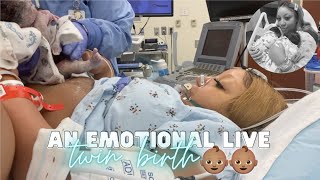 THE LIVE BIRTH OF OUR SECOND SET OF TWINS  Real Raw amp Emotional Doctor Turns Breech Baby in Womb [upl. by Nilad40]