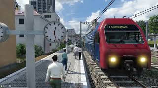 Transport Fever 2 Busy Commuter Service Cab Ride [upl. by Anilrats176]