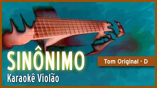 Zé Ramalho  Sinônimo  Karaokê Violão [upl. by Volpe685]