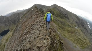 Britains Mountain Challenges Crib Goch scrambling [upl. by Jo Ann]