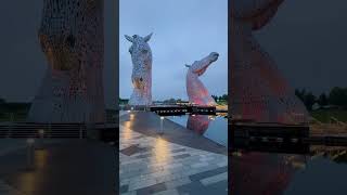 📍The Kelpies sculpture grangemouthScotland 🏴󠁧󠁢󠁳󠁣󠁴󠁿nice place free to visit [upl. by Eudoca]