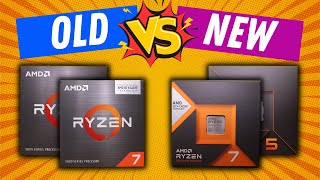 AMDs Top CPU Battle  7800X3D vs 5800X3D [upl. by Enellij]