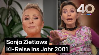 Sonja Zietlow trifft ihr jüngeres KIIch 🤯  40 Jahre RTL  Das große Jubiläumsquiz [upl. by Ellehcem487]