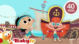 Ahoy piratas 🦜 Aventuras de caça ao tesouro para crianças  Vídeos para crianças BabyTVBR [upl. by Runkel]