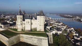 Saumur Chateau in France by drone [upl. by Ingham803]