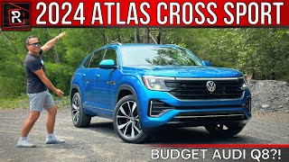 The 2024 Volkswagen Atlas Cross Sport RLine Is An AudiLike Premium SUV [upl. by Nickie]