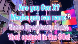 A Broadway Musical Quiz from the 80s Decade [upl. by Adnor]