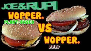 Joe amp Rupi testen Burger King ® Wopper ® Plantbased vs Wopper Beef  Veggie vs Beef  wer gewinnt [upl. by Nakashima]