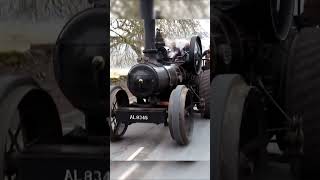 Steam Engine OVERTAKE on Public Road shorts train cars [upl. by Forster657]