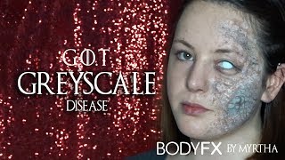 GOT GREYSCALE DISEASE Makeup BODYFX [upl. by Attenat]