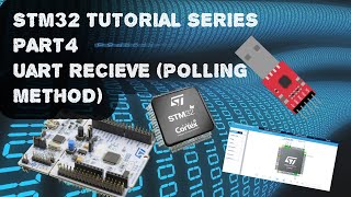 Stm32 Uart data Recieve polling  HALUARTRecieve  stm32 nucleo  stm32l4768 Stm32 tutorial 4 [upl. by Duvall]