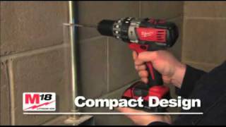 Milwaukee M18 Heavy Duty Lithium Ion Hammer Drill Driver Power Tools [upl. by Akinajnat]