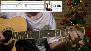 How to Play Deck The Halls on Acoustic Guitar Video Tab  Easy Christmas Songs TCDG [upl. by Mufinella]