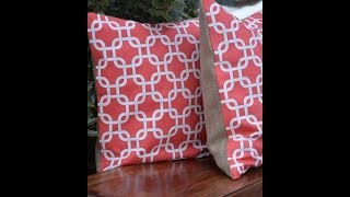 How to Make a No Sew Pillow  DIY TUTORIAL  Thrift Diving [upl. by Lemon]