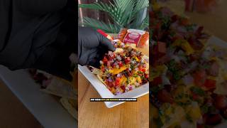 Hot Link Nachos🔥 nachos foodshorts easyrecipes recipe bbq [upl. by Nylanna]