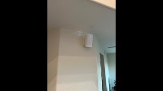 Sonos ERA 100 rear speakers custom hidden wire wall mounts install by Wil Vitela Home Tech Expert [upl. by Alrats301]