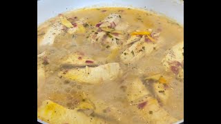 Fish in Coconut Milk  fish stew  tilapia fillet food ketofriendly fish [upl. by Huntington]