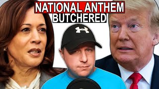 Kamala Harris BLASTED as National Anthem BUTCHERED at DNC [upl. by Notsua923]