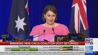 2019 NSW Election Nine News  Coverage amp Gladys Speech  23032019 [upl. by Schnabel826]