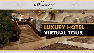 Fairmont Banff Springs Tour  Luxury Hotel  Review and more [upl. by Eetak]