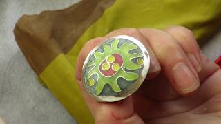 How to Enamel Jewelry Cloisonné and Champlevé Enamel Techniques [upl. by Mimi]