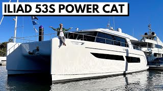 ILIAD 53S POWER CATAMARAN Luxury LongRange OceanCapable Liveaboard Yacht Tour [upl. by Grail]