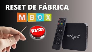 Como formatar dando reset de fábrica o tvbox MXQ PRO 4K travado [upl. by Moina]