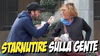 STARNUTIRE sulla GENTE  Prank [upl. by Aman]