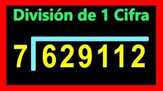 ✅👉 Divisiones de 1 Cifra Afuera y 6 Adentro ✅Como Dividir por 1 Cifra [upl. by Seleta570]