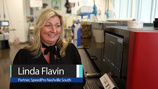 Linda Flavin Partner at SpeedPro Nashville South on the EFI Pro 16h [upl. by Urbano]