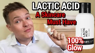 LACTIC ACID  The Best Exfoliator  Safer Than Glycolic Acid [upl. by Hcahsem]