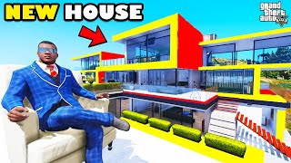 Franklin Build Most Luxury And Premium Designer House in GTA 5  SHINCHAN and CHOP [upl. by Idroj]