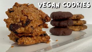 VEGAN COOKIES  HEALTHY COOKIES  Cookies végane  Biscotti vegani [upl. by Kinelski]