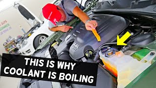 WHY COOLANT IS BOILING IN THE COOLANT TANK RESERVOIR ON A CAR [upl. by Huppert946]