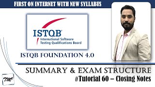 ISTQB FOUNDATION 40  Tutorial 60  Exam Details amp Tips  ISTQB Foundation Level Summary in 30 Mins [upl. by Tina]