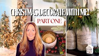 CHRISTMAS DECORATE WITH ME 2024  ENTRYWAY CHRISTMAS DECOR CHRISTMAS DECOR STYLING TIPS [upl. by Atterahs389]