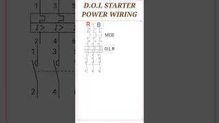 dol starter power wiring diagram in simple way dol starter kaise banaye dol starter wiring kese kare [upl. by Eelasor]