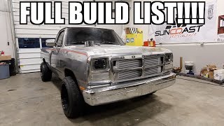 900HP 1ST GEN CUMMINS COMPLETE BUILD LIST [upl. by Adniuqal]