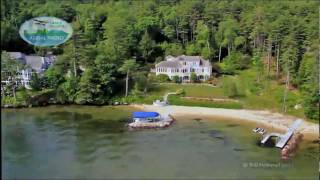 Governors Island Helicopter Tour Lake Winnipesaukee [upl. by Barbuto606]