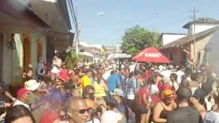 Carnival Penonome Panama 2012 people drinking dancing and getting wet [upl. by Heuser]