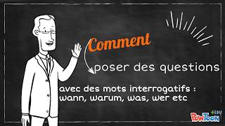 ALLEMAND BAC  BTS  POSER DES QUESTIONS AVEC DES MOTS INTERROGATIFS EN W [upl. by Kantos985]