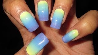 Spring Pastel Gradient with Easter Egg Option Nail Art Tutorial Nail Art April 2014 2 amp 25 [upl. by Avitzur]